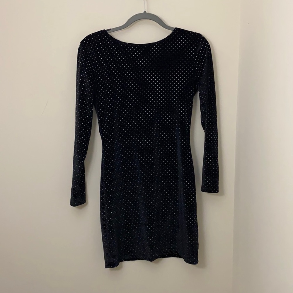 Black velvet Free People dress